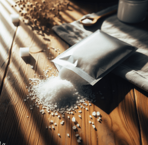 поваренная соль на столе